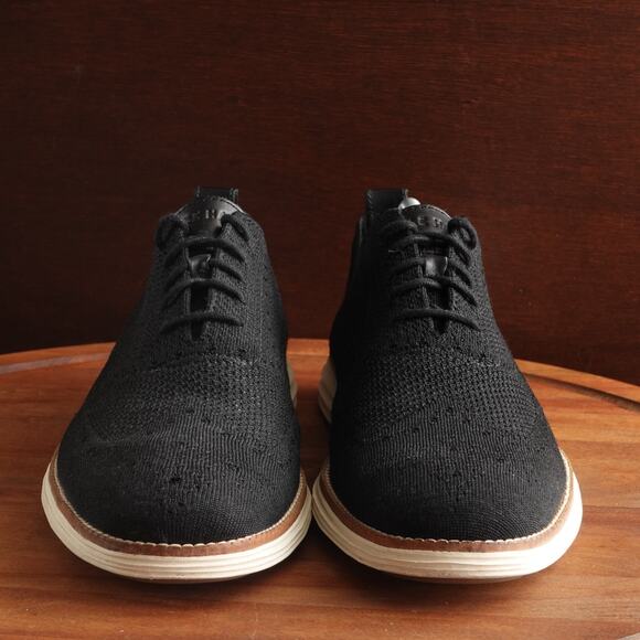 Cole Haan Oxfords Mens SZ 11M BLK Original Grand Stitchlite Wingtip Shoes Preppy main image 10